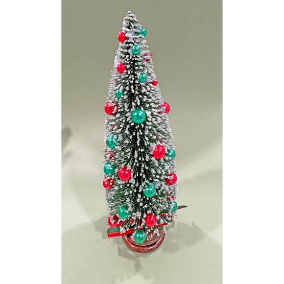 Price Reduced Bottle Brush Tree Christmas Assemblage Vintage Door Knob Base DKT5 - Picture 5 of 5